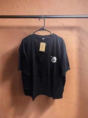 FA Black Short Sleeve Graphic Tee with Moon Emblem